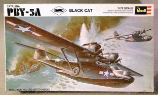 Revell 1/72 Scale Pby - 5a Catalina Black Cat Vintage Plastic Model Kit