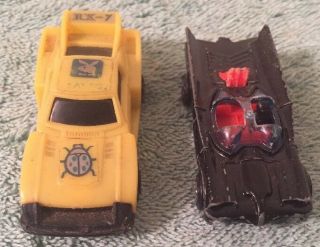 2 Vintage Originals 1 Corgi Jr Juniors Batman Batmobile & 1 Rx - 7 Playboy Cars