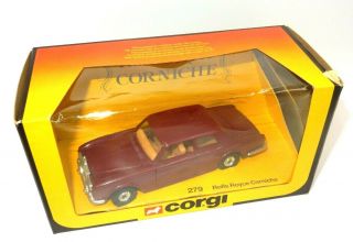 1984 Corgi Toys 279 Rolls Royce Corniche Collectible Model Car