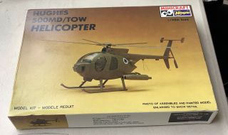 Hasegawa Hughes 500md/tow Helicopter 1/48 Model Kit 1204 Vintage
