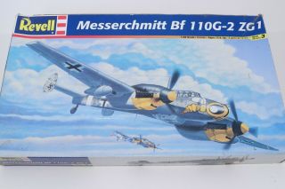 Revell Messerschmitt Bf - 110 G - 2 Zg - 1 1:48 Model Airplane Kit Wwii German Bomber