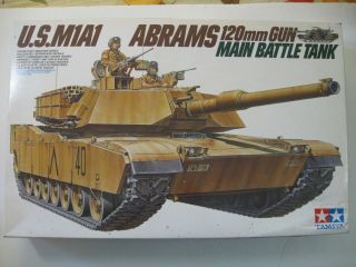 Tamiya 1/35 U.  S.  M1a1 Abrams 120mm Gun Main Battle Tank 35156
