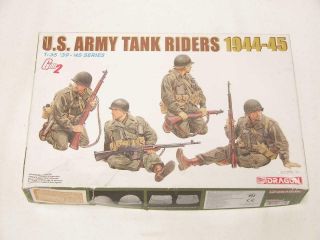1/35 Dragon Dml Us Army Tank Riders 1944 - 45 Ww2 Europe Plastic Model Kit 6378