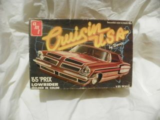Vintage Amt Cruisin Usa 65 Prix Lowrider Model Kit 1/25 Scale 2261 By Barris