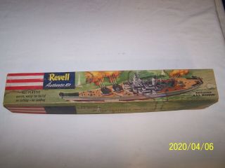 1953 Revell H301:198 U.  S.  S.  Missouri Battleship Plastic Model 1/535 Old Build