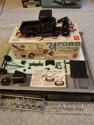 Vintage 1961 Initial Release Built Amt T134 - 149 34 Ford Pickup 1/25