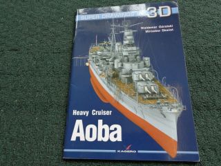 Kagero 16004 - Ww2 Japanese Heavy Cruiser Aoba,  Drawings In 3d,  Book