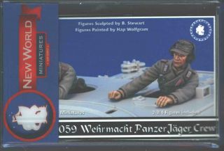1/35 World Miniatures German Wehrmacht Panzer Jager Crew Resin Figures 35059
