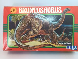 Vintage Brontosaurus Mpc Golden Opportunity Model Complete