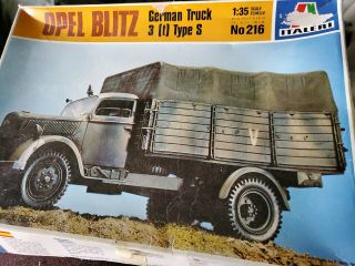 1:35 Scale Italaerei Opel Blitz 3 (t) S Typ German Truck Model Kit N.  216