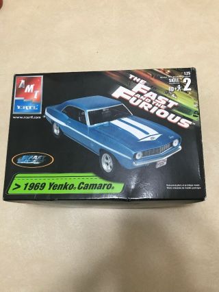 Amt Ertl The Fast & The Furious 1969 Yenko Camaro Model Kit Complete
