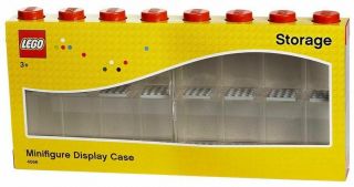 Lego Large 16 Minifigure Display & Storage Case Red