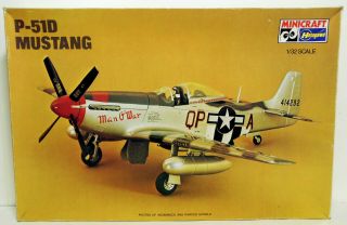 Minicraft/hasegawa 1/32 Scale P - 51d Mustang Aircraft Kit