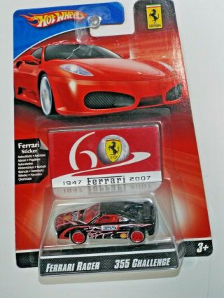 2008 Hot Wheels Ferrari Racer Ferrari 355 Challenge Loose On Card
