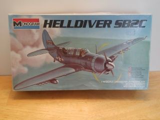 Monogram Hell Diver 6831 Model Airplane Kit 1/48 Opened Usa