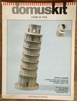 Domus Kit Torre Di Pisa Leaning Tower Of Pisa Domuskit To Assemble