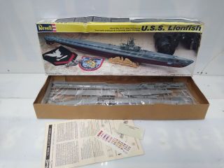 Revell Uss Lion Fish Submarine Model Kit 5228 1:180 Open Box Bag Complete