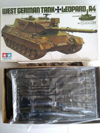 1979 Tamiya Mm212 West German Leopard A4 Tank - 1/35 Scale Kit - No Decals