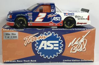 Mike Bliss 2 Ase Nascar Truck 1/24 Scale Bank 1 Of 2500 Action Ford