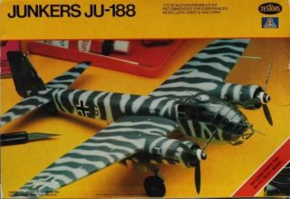 Testors Italeri 1:72 Junkers Ju - 188 Plastic Aircraft Model Kit 878u