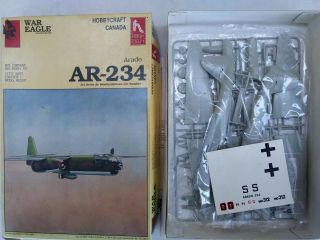 1989 Hobbycraft 1671 German Arado Ar - 234 Bomber - 1/48 Scale Model Kit
