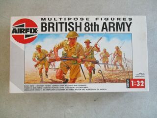 Airfix Series 4 1:32 Scale British 8th Army Model Kit 04580