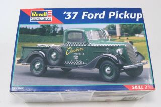 Revell 1937 ’37 Ford Pickup Truck 1:25 Model Car Kit Complete Open Box Flathead