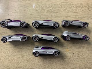 Hot Wheels Acceleracers 7 Silencerz Lot; Anthracite,  Metalloid,  And More 2