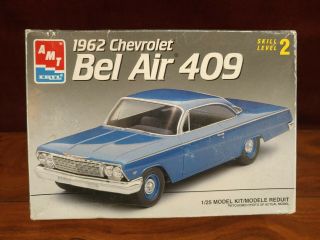Amt Ertl 1962 Chevrolet Bel Air 409 Model Kit 1:25 Scale Kit 8716 Incomplete