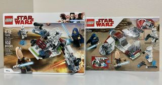 Lego 75206 • Star Wars Jedi & Clone Troopers Battle Pack • Retired 2019 • 4 Figu