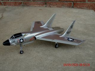 Built 1/48 Scale Us Navy Vought F7u - 1 Fighter Model Plane