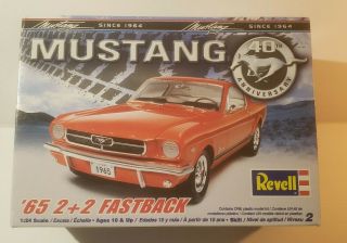 Revell 65 Mustang 2,  2 Fastback Model Kit 85 - 2835 Complete