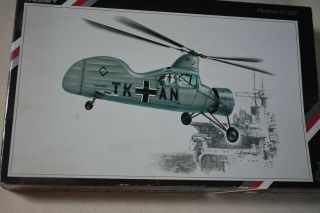 Flettner Fl 265 Helicopter 1/48 Scale Model Kit By Special Hobby No.  Sh 48004