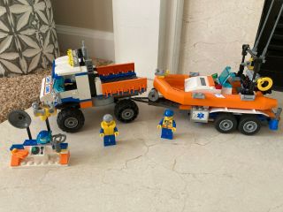 Lego City Coast Guard Truck With Speed Boat (7726)