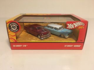 Hot Wheels 100 2 - Car Set “40th Anniversary - 56 Chevy,  57 Nomad