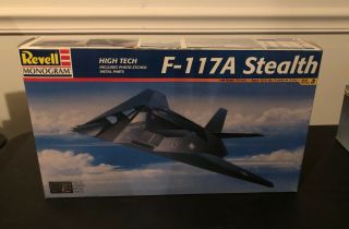 Revell Monogram 1/48 Scale F - 117a Stealth Model Kit 5834 Parts Sealed/box Open