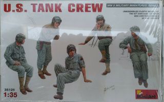 Miniart 35126 U.  S.  Tank Crew Ww Ii - 1/35 Scale Kit In Orig.  Box