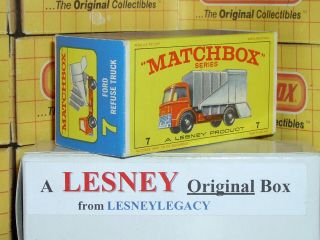 Matchbox Lesney 7c Ford Refuse Truck Type E4 EMPTY BOX ONLY 2
