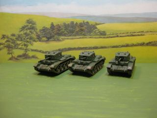 Roco Minitanks: British Wwii Cromwell Mk.  Iv Tank Troop.  1:87.