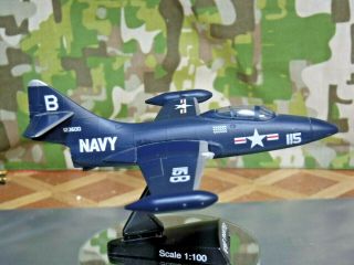 F - 9 PANTHER - U.  S.  NAVY - Korean War Era - Die - cast - 1:100 Scale (MA - 7) 3