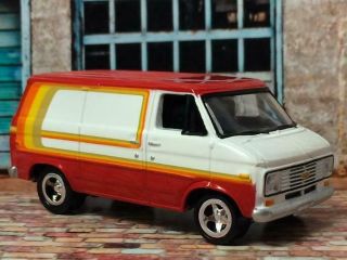 1971 - 1995 Chevrolet G20 Cargo Converted Hippie Van 1/64 Scale Limited Edt Z3