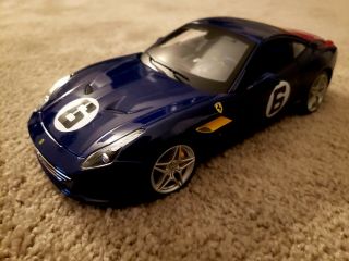 1:18 Scale Bburago Ferrari California T Blue Sunoco 6 70th Anniversary