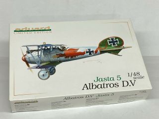 Eduard 1/48 Albatros D.  V.  Jasta 5,  Contents,  Limited Edition Kit.