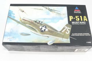 Accurate Miniatures P - 51a Mustang 1/48 Model Kit Wwii Airplane Complete Open Box
