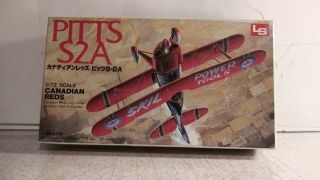 Vintage Ls 1/72 Scale Pitts S2a Plastic Model Kit