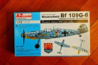 1:72 Az Model Messerschmitt Bf 109g - 6 Jagdgeschwader Jg.  5 Eismeer