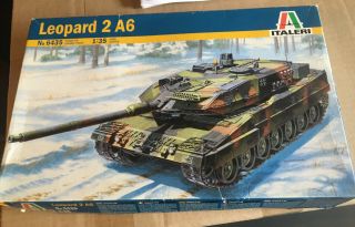 1/35 Italeri Leopard 2 A6 Tank Model Kit