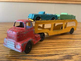 1950s Tootsie Toy Car Carrier Transport Truck With 2 Cars 1 Is Midgetoy
