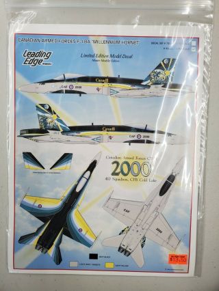 1/48 Leading Edge Decal Sheet Canadian Armed Forces F - 18a " Millennium Hornet " (2