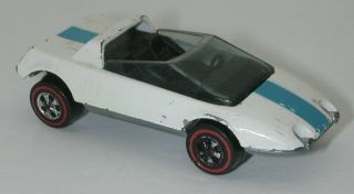 Redline Hotwheels White 1970 Jack Rabbit Special Oc14901
